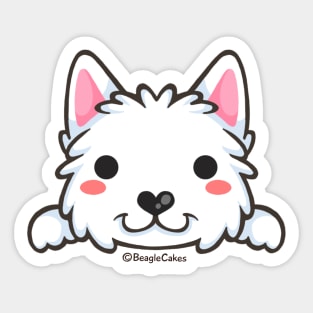 Cute Westie Puppy Sticker